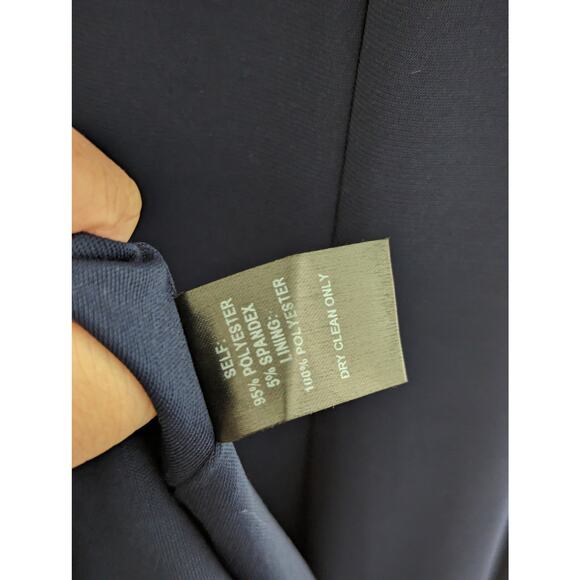 Lulus Pledging My Love Navy Blue Beaded Maxi Dress Womens Large Formal Gown Zip - Picture 7 of 7